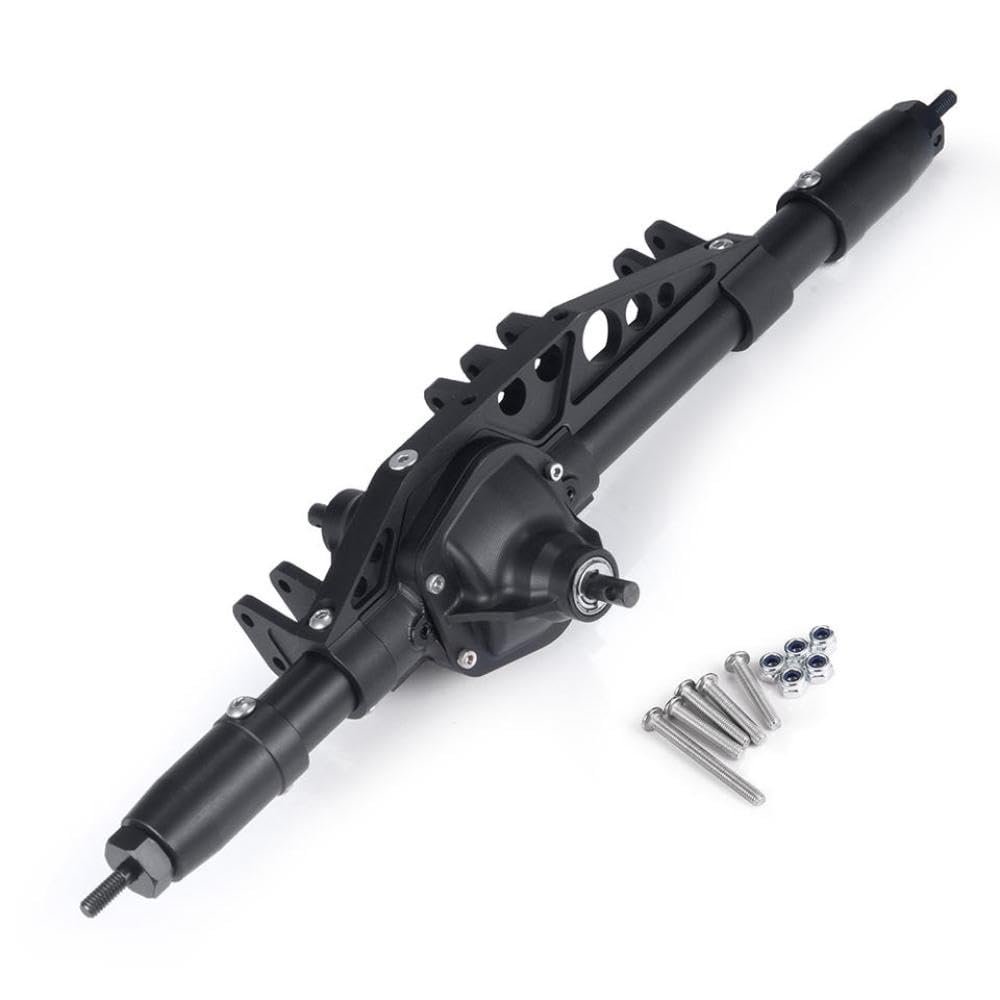1/10 Scale RC Crawler Car Aluminum Front Middle Rear Axle Upgrade Parts Compatible with Wraith 90018 90048 90053 Models(Middle Axle)