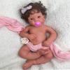 19 inch Open Mouth Full Body Silicone Baby Dolls with Hair, Lifelike Soft Reborn Baby Doll Girl Anatomically Correct Newborn Babies view 1