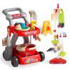 Siwuoke Kids Cleaning Toy Set, Educational Pretend Play Cart with 29 Pcs, Detachable Housekeeping Tools for Toddlers view 1