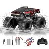 Amphibious Remote Control Car, 1:18 Waterproof Monster Truck Toys RC Cars, 2.4GHz RC Trucks 4WD All Terrain Off-Road Pickup, Kids Christmas Birthday Presents for Boy Girl Toys Age 6 7 8 9 10 11 12 view 1