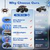 Amphibious Remote Control Car, 1:18 Waterproof Monster Truck Toys RC Cars, 2.4GHz RC Trucks 4WD All Terrain Off-Road Pickup, Kids Christmas Birthday Presents for Boy Girl Toys Age 6 7 8 9 10 11 12 view 2