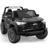 24V 2 Seater Ride on Car Licensed Chevrolet Colorado, Electric Car w/Remote Control, 4200W Motors, 4WD/2WD, Rear Storage, Music, Ride on Toys for Big Kids Aged 3-8, Black view 1