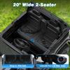 24V 2 Seater Ride on Car Licensed Chevrolet Colorado, Electric Car w/Remote Control, 4200W Motors, 4WD/2WD, Rear Storage, Music, Ride on Toys for Big Kids Aged 3-8, Black view 3