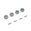 16101 16102 16103 16104 16106 16201 12mm Metal Wheel Hex Hub Adapter Compatible with 1 16 Scale RC Car Models Compatible with Various RC Vehicles Upgrade Parts Accessories(Grey) view 1