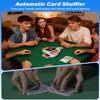Card Shuffler with Removable Tray, 2025-Upgrade Rechargeable Automatic Playing Card Shufflers Machine for 1-2deck, Automatic Stop, Quick Shuffler, No Card Jams, Low Noise, Fit for Poker,UNO,Bridge view 2