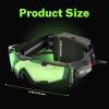 Wokyo 2 Pack Spy Night Vision Goggles with Flip-Out LED Lights, Spy Gear Adjustable LED Night Green Lens Glasses for Outdoor Activities Skying to Protect Eyes view 2