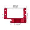 AR45P Portal Axle Servo Mount 4-Link Suspension for 1/10 RC Crawler Car SCX10 III Aluminium Alloy Upgrade Parts (Red) view 3