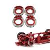 RC Spare Part Compatible with Zero-Z for KYOSHO for MINI-Z for MINI-Q8 for MINI-Q9 MA020 MA030 1/28 RC Car Upgrade Parts Metal Modified Brake Disc view 2