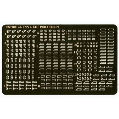 1/700 Scale US Navy A-6E Intruder Upgrade Set Photo-Etched Parts for Aircraft Carrier Model Displays