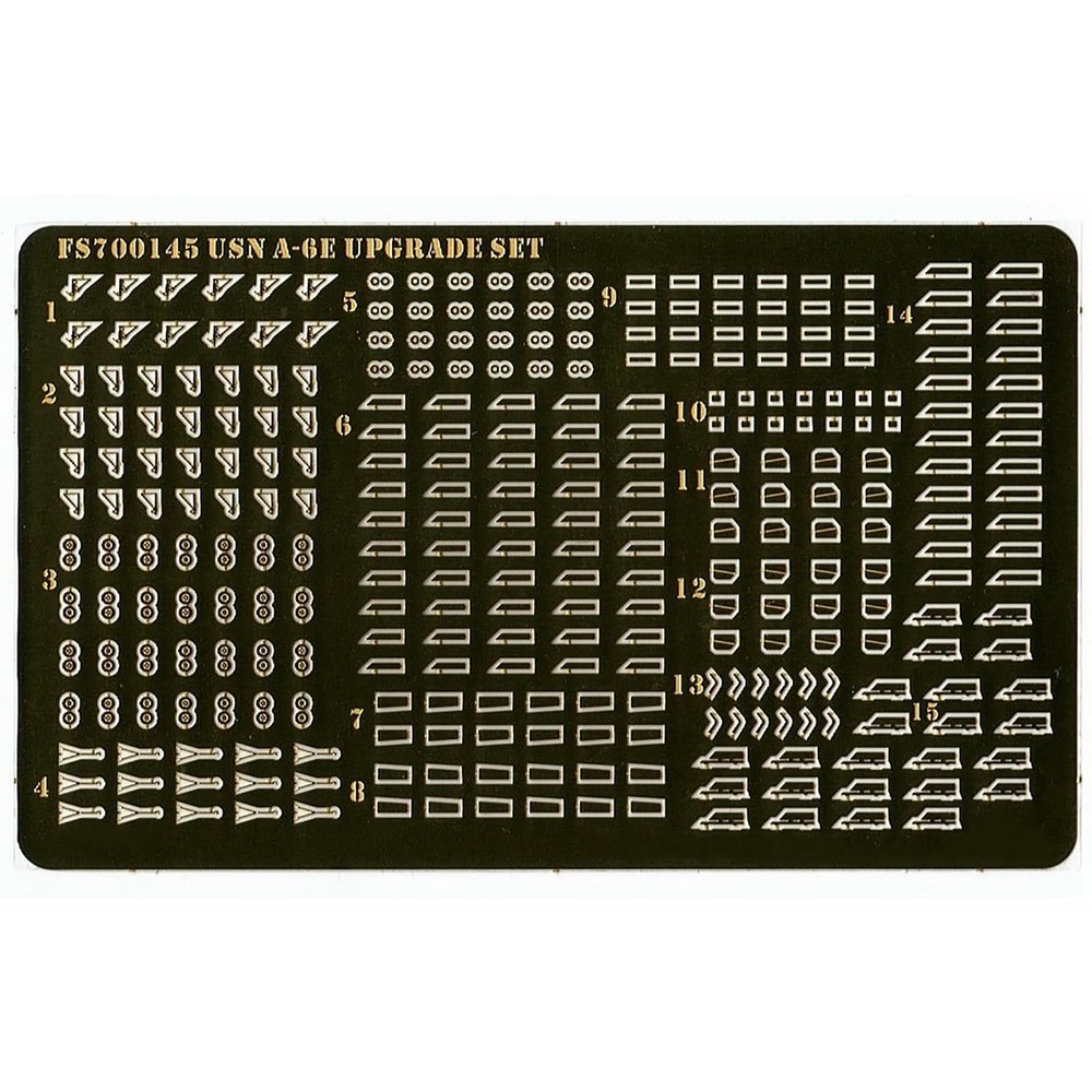 1/700 Scale US Navy A-6E Intruder Upgrade Set  Photo-Etched Parts for Aircraft Carrier Model Displays