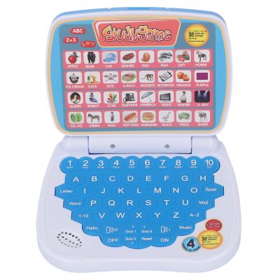 Kids Learning Laptop Toy Smart Preschool Educational Computer with 5 Interactive Modes Screen Display Letters Numbers Words Games for Children Ages 3+ Plastic