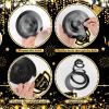 12pcs Welcome Back to Work Decorations Office Black Gold So Glad You're Back To Work Banner and Hanging Swirls Table Centerpieces Office Party Supplies for Indoors Outdoors view 4
