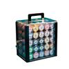 (1000pcs) Texas chip Box 10 chip Racks Portable Thickened Acrylic Transparent chip Box, Multiple Denominations view 1