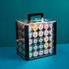 (1000pcs) Texas chip Box 10 chip Racks Portable Thickened Acrylic Transparent chip Box, Multiple Denominations view 2