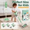 VARANO 3-in-1 Kids Vacuum that Really Works, Toddler Toy Vacuum Cleaning Set for Children Aged 3+, Fun Kids Working Toy Vacuum Cleaner with Working Suction for Realistic Play (Green) view 3