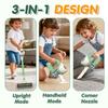 VARANO 3-in-1 Kids Vacuum that Really Works, Toddler Toy Vacuum Cleaning Set for Children Aged 3+, Fun Kids Working Toy Vacuum Cleaner with Working Suction for Realistic Play (Green) view 4