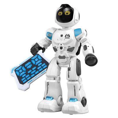 ZHR Toy Robots,Interactive Robot Toy with LED Display,White