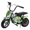 24V Kid Electric Dirt Bike, 250W Off-Road Bike Motocross, 13.6MPH Fast Speed, Powerful Motorcycle for Kids, Metal Suspension & Faux Leather Seat, Dirt Bikes for Kids 10-14 Age (Green) view 1