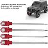 RC GTX Steel Shock Shafts Upgrade Kit for TRAXXA 1/5 X MAXX Truck Blue Red Gold Purple 4pcs 130mm Length (Red) view 3