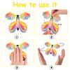 LOMIMOS 40PCS Magic Flying Butterflies, Wind Up Butterfly Gift Fairy Flying Toy for Kids Surprise Explosion Box Wedding Birthday Party Book Greeting Card(20 Styles) view 4