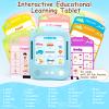 Interactive Educational Learning Tablet Toy for Kids,Screen-Free Phonics Learning Toy with 30 Flash Cards for Alphabets, Numbers, Words, Animals, Learn to Read for Boys Girls 3-5 Years Old, Blue view 2