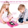 Interactive Early Learning Tablet - Educational Toys for Ages 2+ - Abc's, Words, Shapes, Numbers, Games, Music - Encourages Independent Play - Electronic Toys Gifts (Pink) view 2