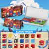 HtZestToysiop 35PCS Magnetic Blocks Travel, STEM Educational Mini Magnetic Blocks with Portable Iron Box, Christmas Birthday Gifts for Boys & Girls Ages 3 4 5 6 7 8, Spider view 2