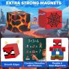 HtZestToysiop 35PCS Magnetic Blocks Travel, STEM Educational Mini Magnetic Blocks with Portable Iron Box, Christmas Birthday Gifts for Boys & Girls Ages 3 4 5 6 7 8, Spider view 4