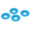 RC Brake Disc Caliper Aluminum Alloy Simulation Wheel Brake System for 1/10 RC Crawler Car Axial SCX10 90046 AXI03007 4pcs 2.2 Inch Wheel Accessories (Blue) view 2