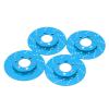 RC Brake Disc Caliper Aluminum Alloy Simulation Wheel Brake System for 1/10 RC Crawler Car Axial SCX10 90046 AXI03007 4pcs 2.2 Inch Wheel Accessories (Blue) view 3
