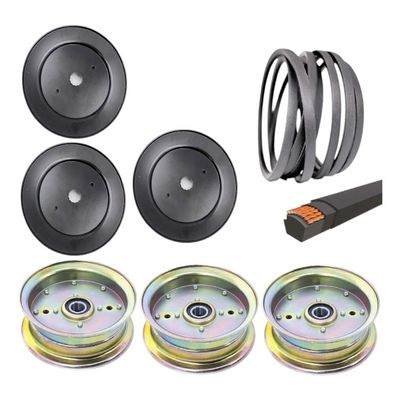 Automotive Replacement PartsComplete 52" Deck Pulley Belt Kit For Husqvarna MZ5225 MZ5226 / 52" Deck Pulley Mod-H89H-3740