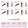 5PCS Connection Rods M3xL50mm Push-Pull Rod with Ball Head for Model Airplanes Fixed-Wing Aircraft (Ball Head with Double Cup) view 2