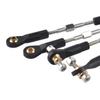 5PCS Connection Rods M3xL50mm Push-Pull Rod with Ball Head for Model Airplanes Fixed-Wing Aircraft (Ball Head with Double Cup) view 3