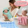 15 PCS Hooded Baby Towels 31.5x31.5 in Soft Absorbent Baby Bath Towel 6 PCS Animal Towels & 9 PCS Washcloths Set Bath Essential for Newborns Toddlers and Kids Perfect Shower Gift for Boys or Girls view 4