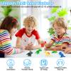 6PCS 3D Printed Dinosaurs with 20 Dinosaur Stickers, Valentine's Day Gift Dinosaurs Toys for for Kids 3 5 7 9, 3D Dragon Surprise Fidget Toys Autism ADHD Stress Relief, Home Decor view 3