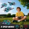 4DRC Foam RC Plane for Adults Kids, Remote Control Airplane Toys for Boys Kids Adults Beginners, RC Planes Fighter Jet Helicopter Drones for Kids Adults, 360 Flip Easy to Fly view 4