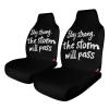 Stay Strong The Storm Wil Pass Cute Car Seat Covers Universal Fit Auto Front Seat Protector Interior Accessories view 1
