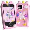Kids Phone - Toddler Girl Toys for Age 3-10, Christmas Birthday Gifts for Girls, 2.8" Touchscreen Kids Smart Phone with Dual Cameras, Games, Music Player, 32GB Card, Toddler Learning Toys Cell Phone view 1