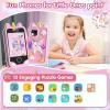 Kids Phone - Toddler Girl Toys for Age 3-10, Christmas Birthday Gifts for Girls, 2.8" Touchscreen Kids Smart Phone with Dual Cameras, Games, Music Player, 32GB Card, Toddler Learning Toys Cell Phone view 3