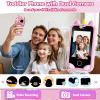 Kids Phone - Toddler Girl Toys for Age 3-10, Christmas Birthday Gifts for Girls, 2.8" Touchscreen Kids Smart Phone with Dual Cameras, Games, Music Player, 32GB Card, Toddler Learning Toys Cell Phone view 4