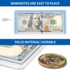 Boen Dollar Bill Sleeves Pack of 25 - Dollar Bill Holder & Dollar Bill Sleeves. Currency Sleeves and Money Sleeves for Cash. (Semi-Rigid) view 4