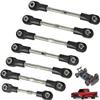 7Pcs Steel Toe Links Kit for Traxxas 1/10 Drag Slash Chevrolet C10 Ford Mustang Bandit XL-5, Replaces 2445, Adjustable Turnbuckles view 1