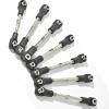 7Pcs Steel Toe Links Kit for Traxxas 1/10 Drag Slash Chevrolet C10 Ford Mustang Bandit XL-5, Replaces 2445, Adjustable Turnbuckles view 2