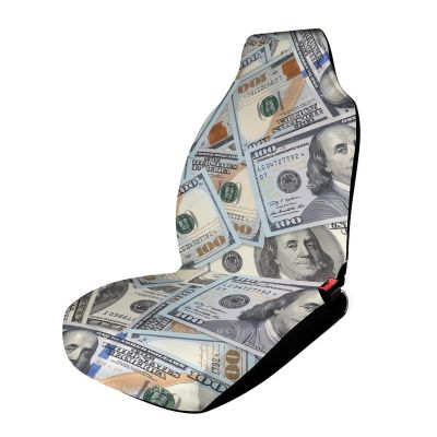 100 Dollar Bills Cute Car Seat Covers Universal Fit Auto Front Seat Protector Interior Accessories