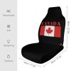 Canada Flag Cute Car Seat Covers Universal Fit Auto Front Seat Protector Interior Accessories view 2