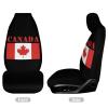 Canada Flag Cute Car Seat Covers Universal Fit Auto Front Seat Protector Interior Accessories view 3