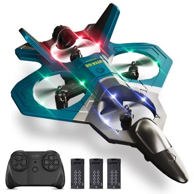 4DRC RC Airplanes Remote Control Airplanes with 3 Batteries, Foam RC Planes for Kids Adults Beginners 4-7 8-12 12-16, Remote Control Helicopter Fighter Jet Drones for Kids Adults, 360 Flip