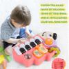 Baby Musical Piano Toys for Toddler 3 4 5, Busy Board with Music & Light, Birthday Toy for Infant Toddler 3 Years and Older Boy Girl Gifts (Pink-Hedgehog) view 4