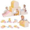 CAMELUS Large Climbing Toys for 1 Year Old, 4-Piece Toddler Climbing Toys Indoor, Soft Play Set Baby Foam Climbing Blocks for Toddlers, Climb Crawl Activity Play Set, Birthday view 1