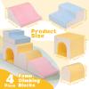 CAMELUS Large Climbing Toys for 1 Year Old, 4-Piece Toddler Climbing Toys Indoor, Soft Play Set Baby Foam Climbing Blocks for Toddlers, Climb Crawl Activity Play Set, Birthday view 3